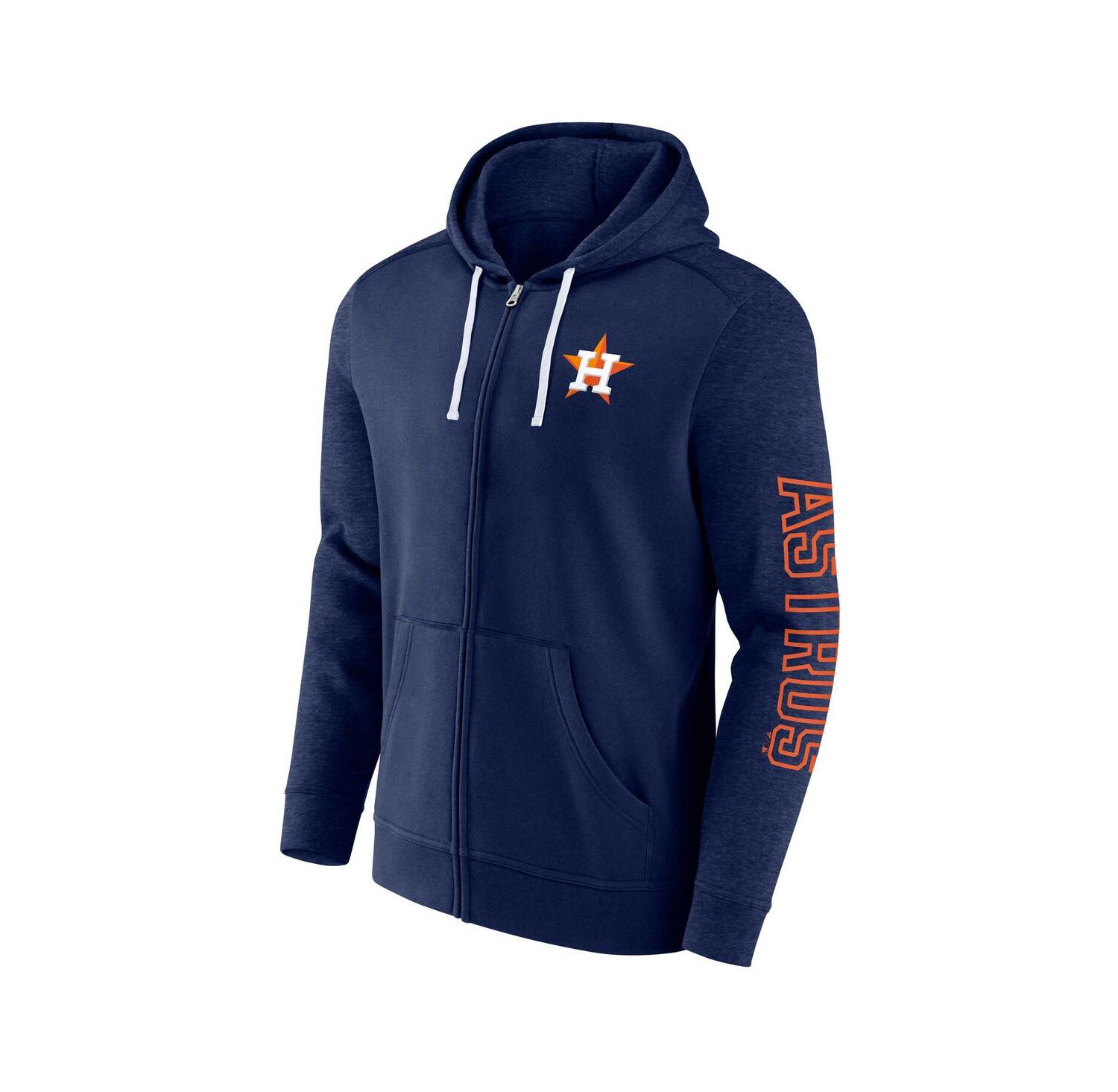 Men's Navy Houston Astros Offensive Line Up Full-Zip Hoodie