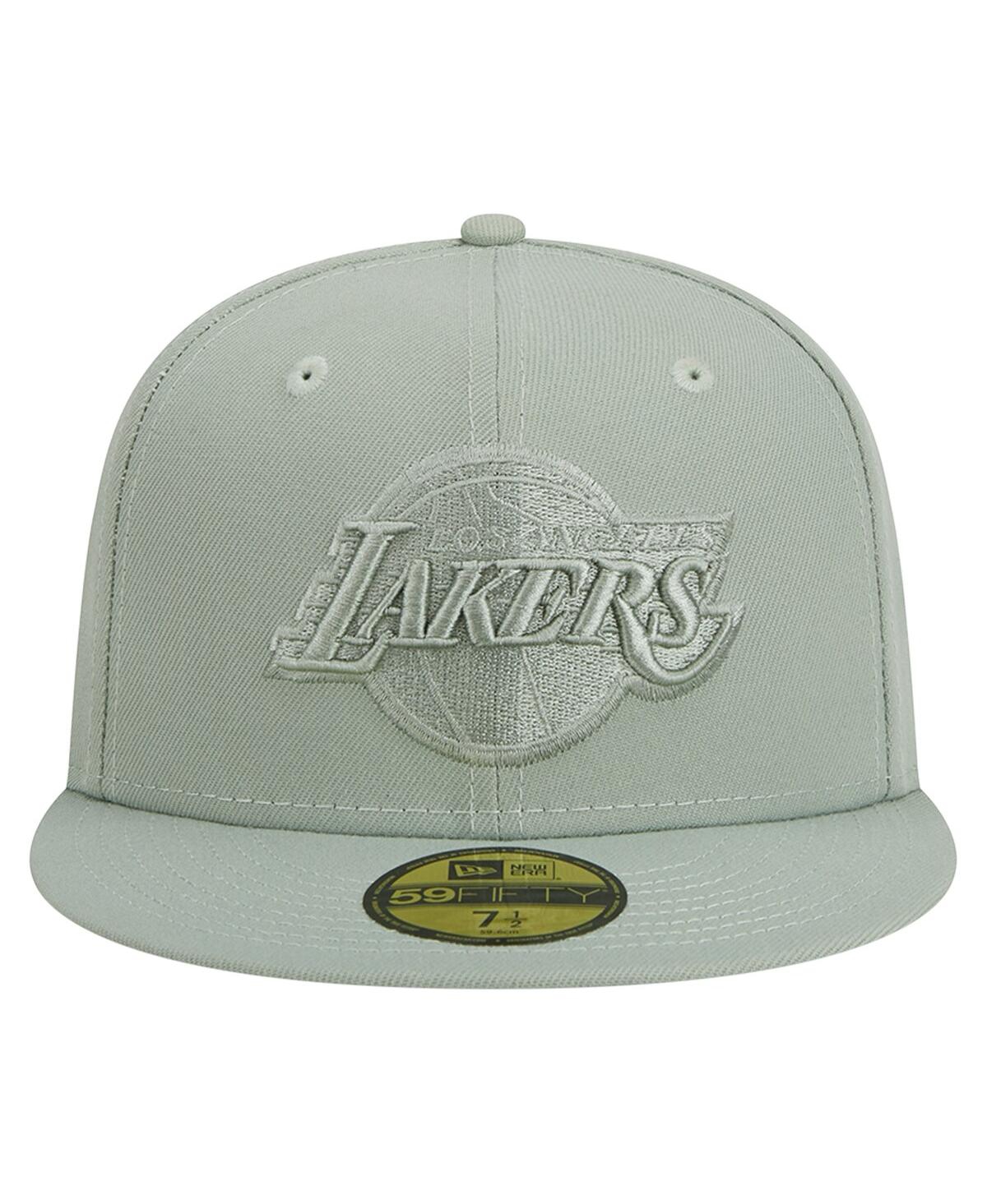 Men's New EraLos Angeles Lakers Sage Color Pack 59FIFTY Fitted Hat - Light Green
