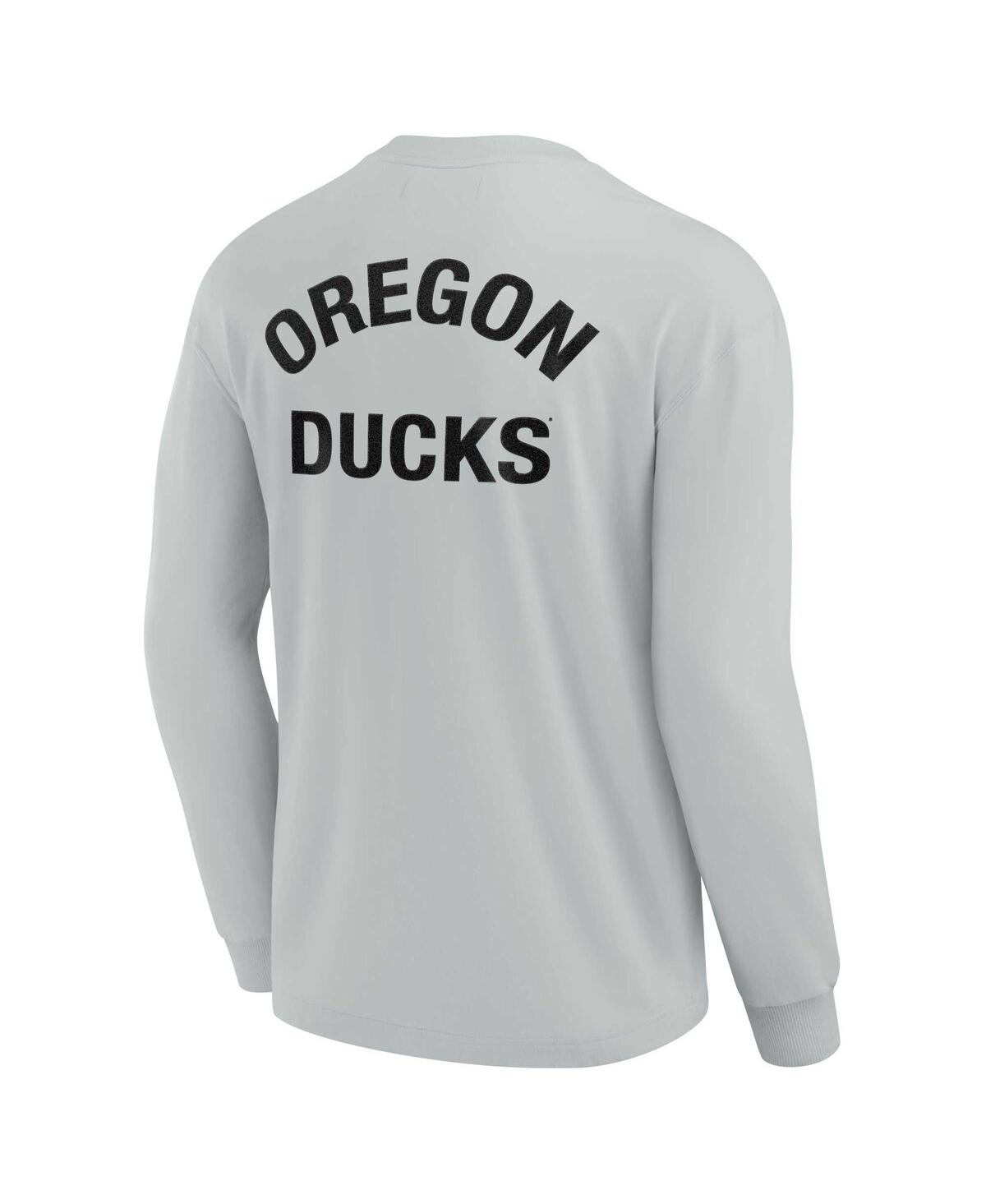 Men's and Women's Fanatics SignatureOregon Ducks Super Soft Long Sleeve T-shirt - Gray