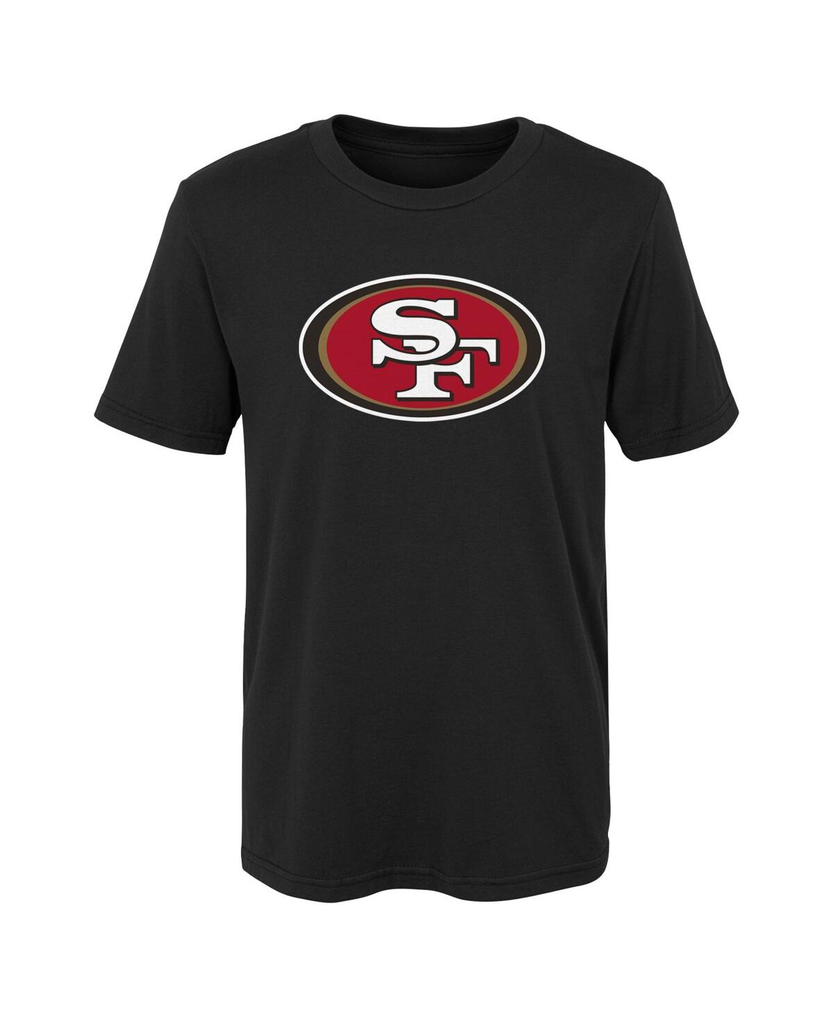 Outerstuff Babies' Preschool Boys And Girls Black San Francisco 49ers Primary Logo T-shirt