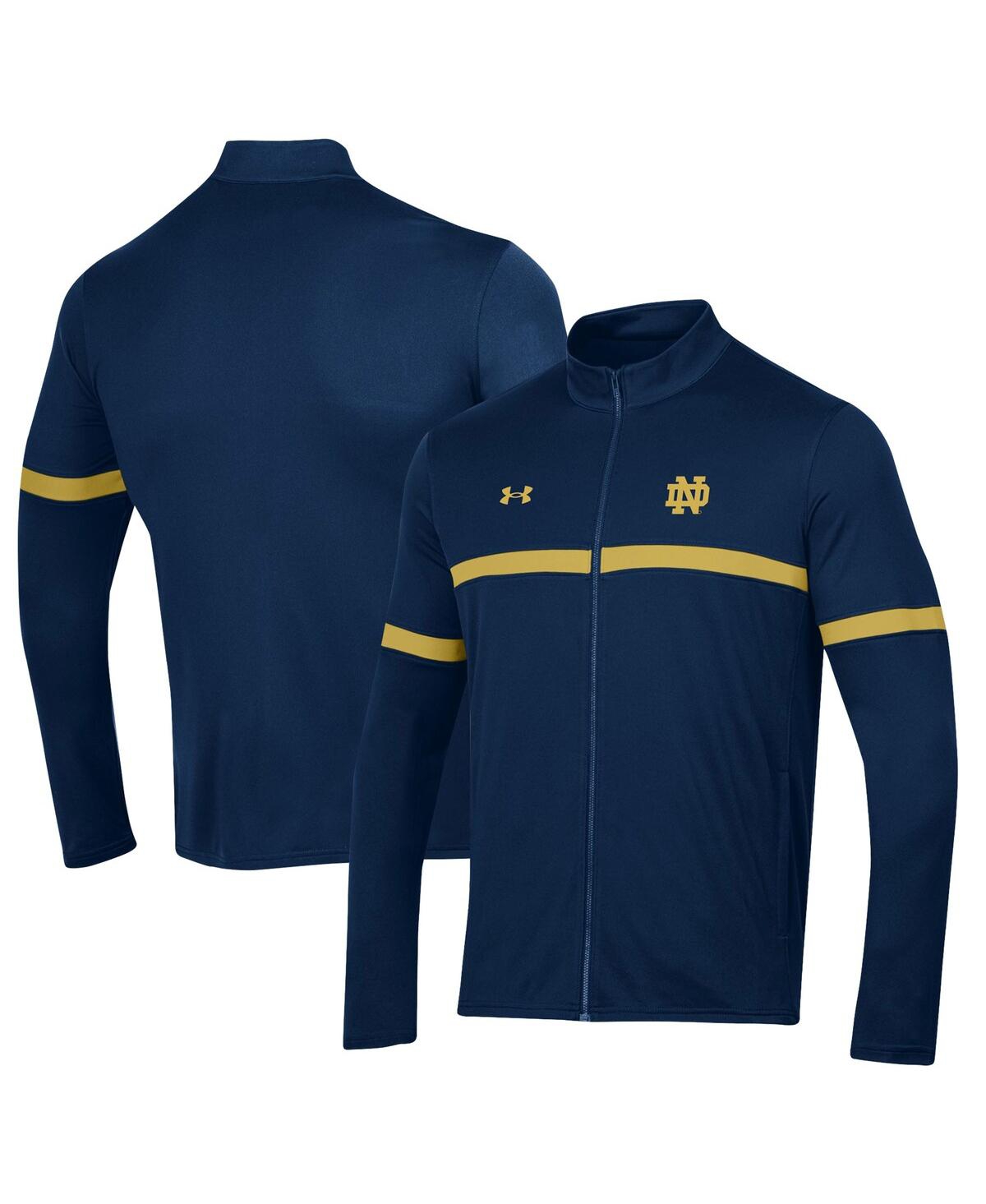 Shop Under Armour Men's  Navy Notre Dame Fighting Irish 2023 Assist Warm Up Full-zip Jacket