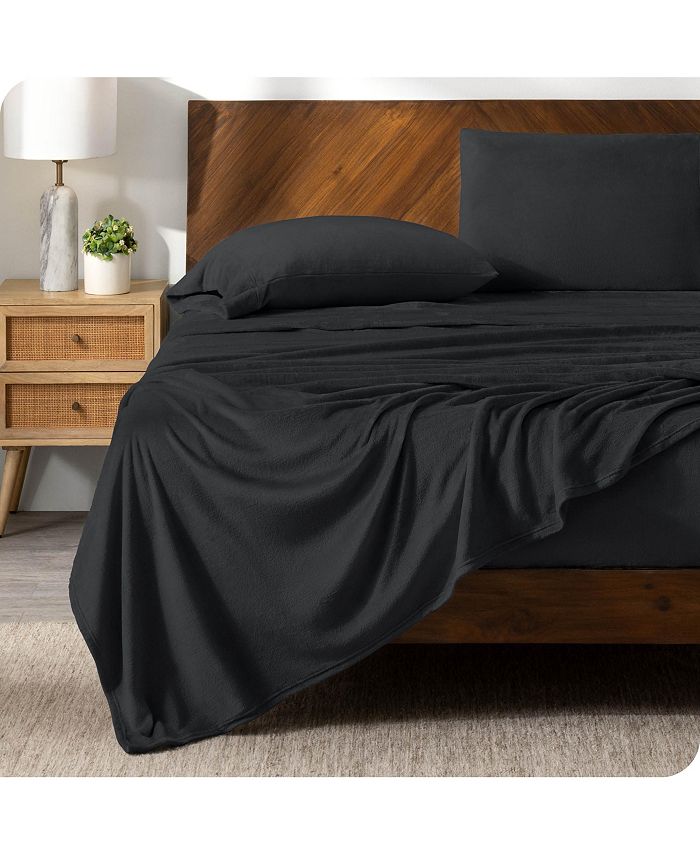 Bare Home Micro plush Fleece Queen Sheet Set Macy's