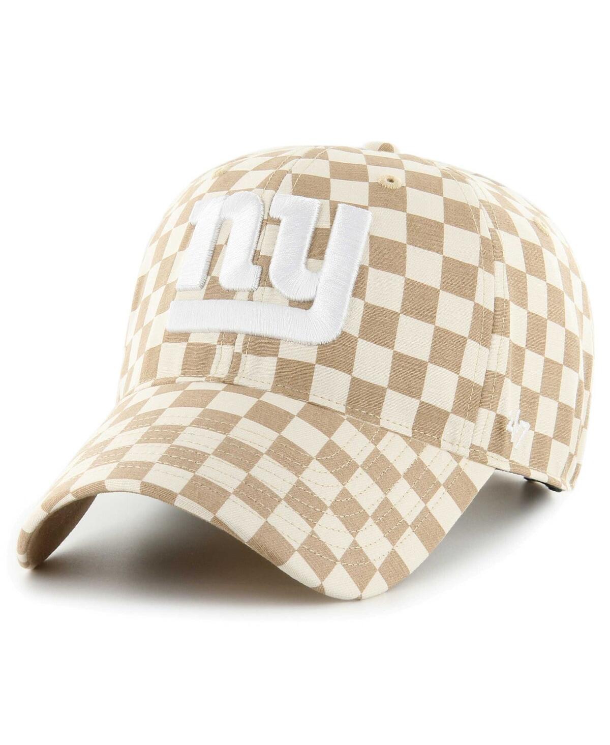 47 Brand Women's ' Tan New York Giants Vibe Check Clean Up Adjustable Hat In Tan