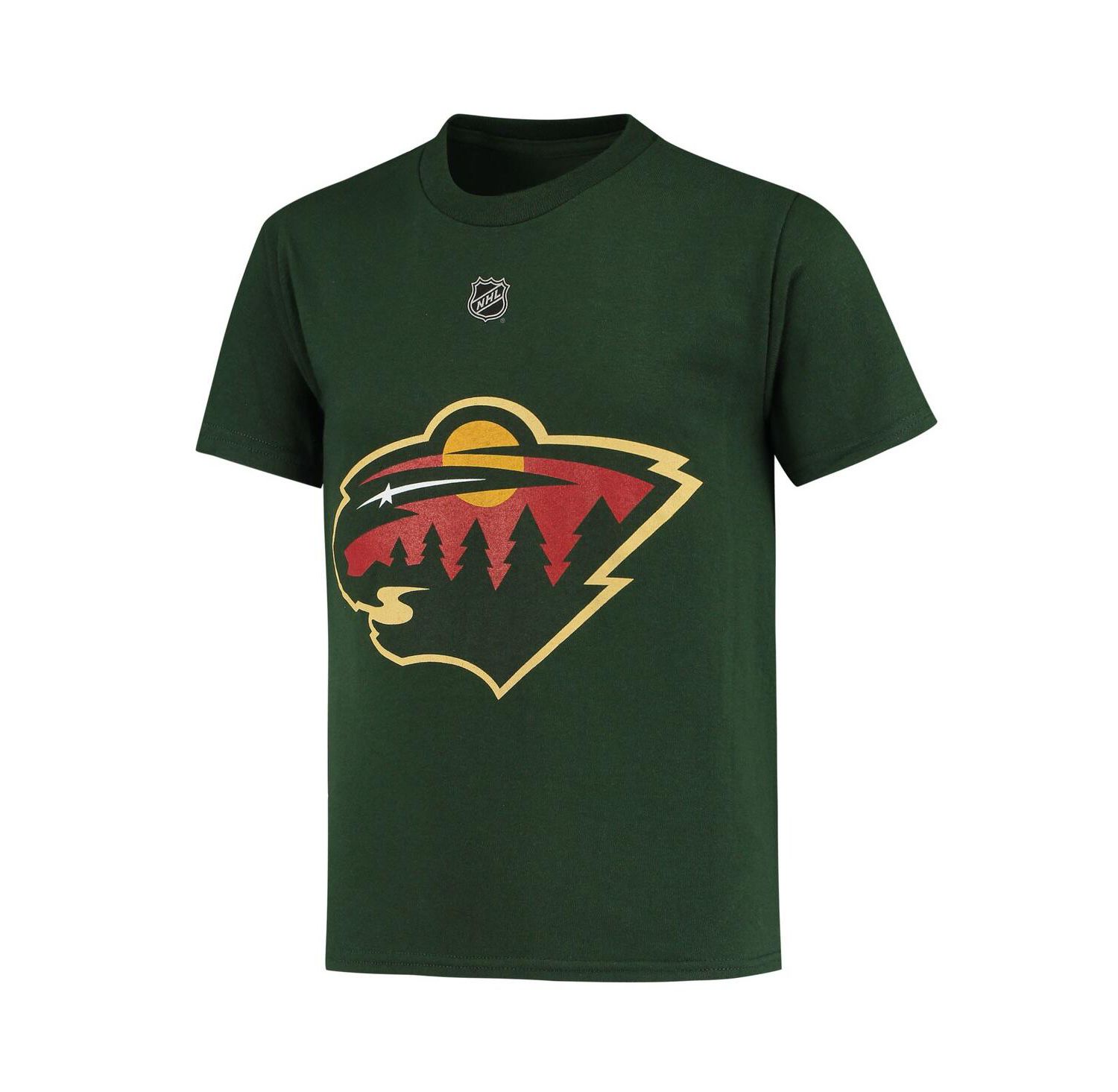 Big Boys Kirill Kaprizov Green Minnesota Wild Player Name and Number T-shirt