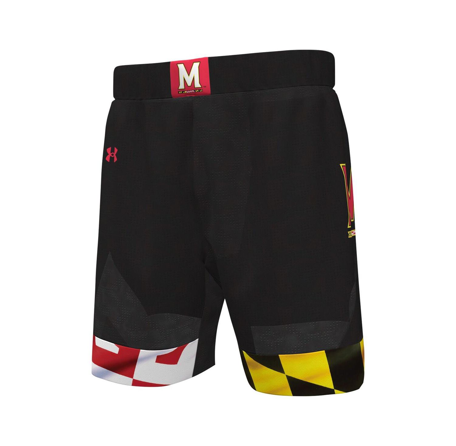 Men's Black Maryland Terrapins Replica Basketball Shorts