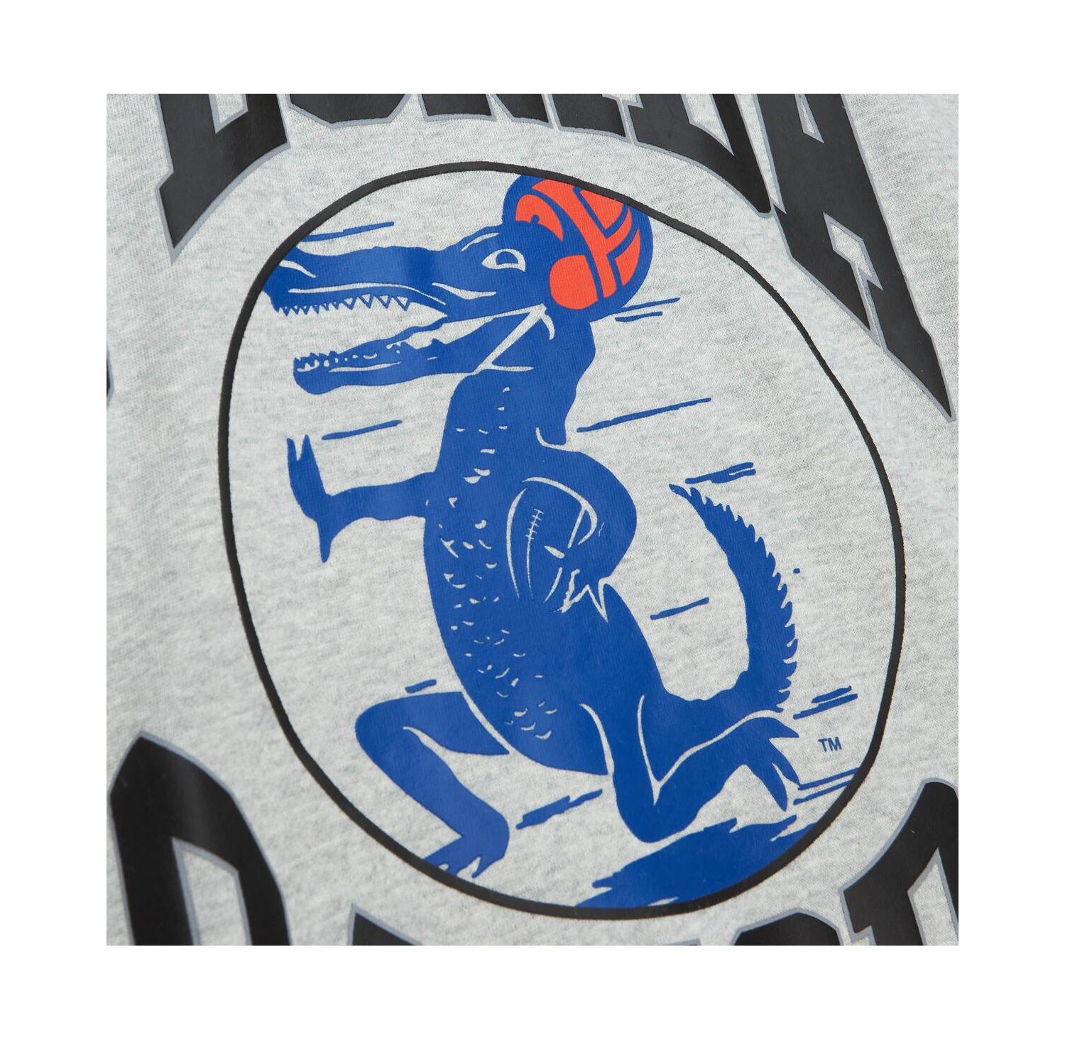 Women's Heather Gray Florida Gators Oversized Logo Lightweight Pullover Sweatshirt