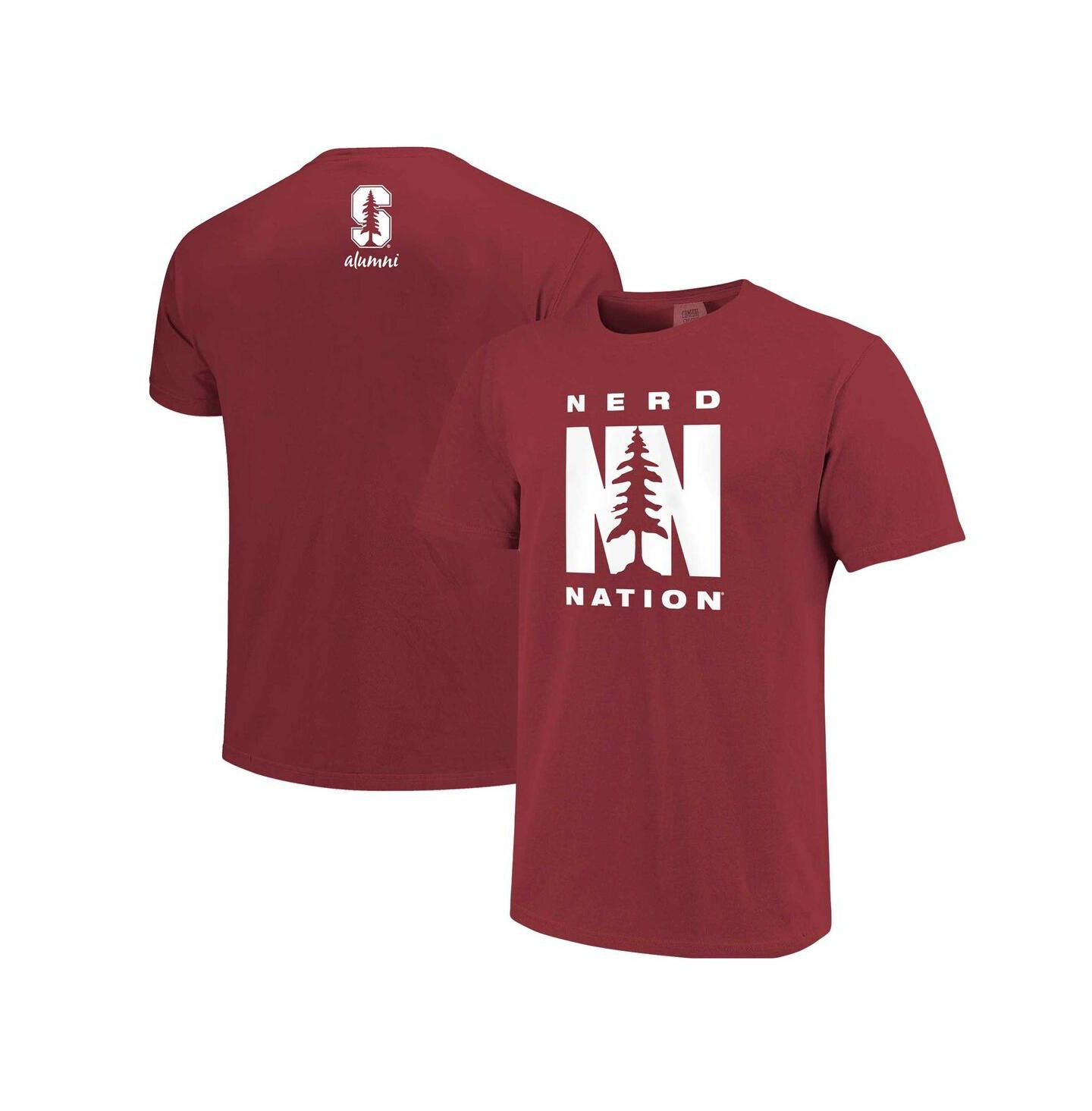 Мужская футболка Image One Cardinal Stanford Cardinal Nerd Nation Comfort Color — фото 1