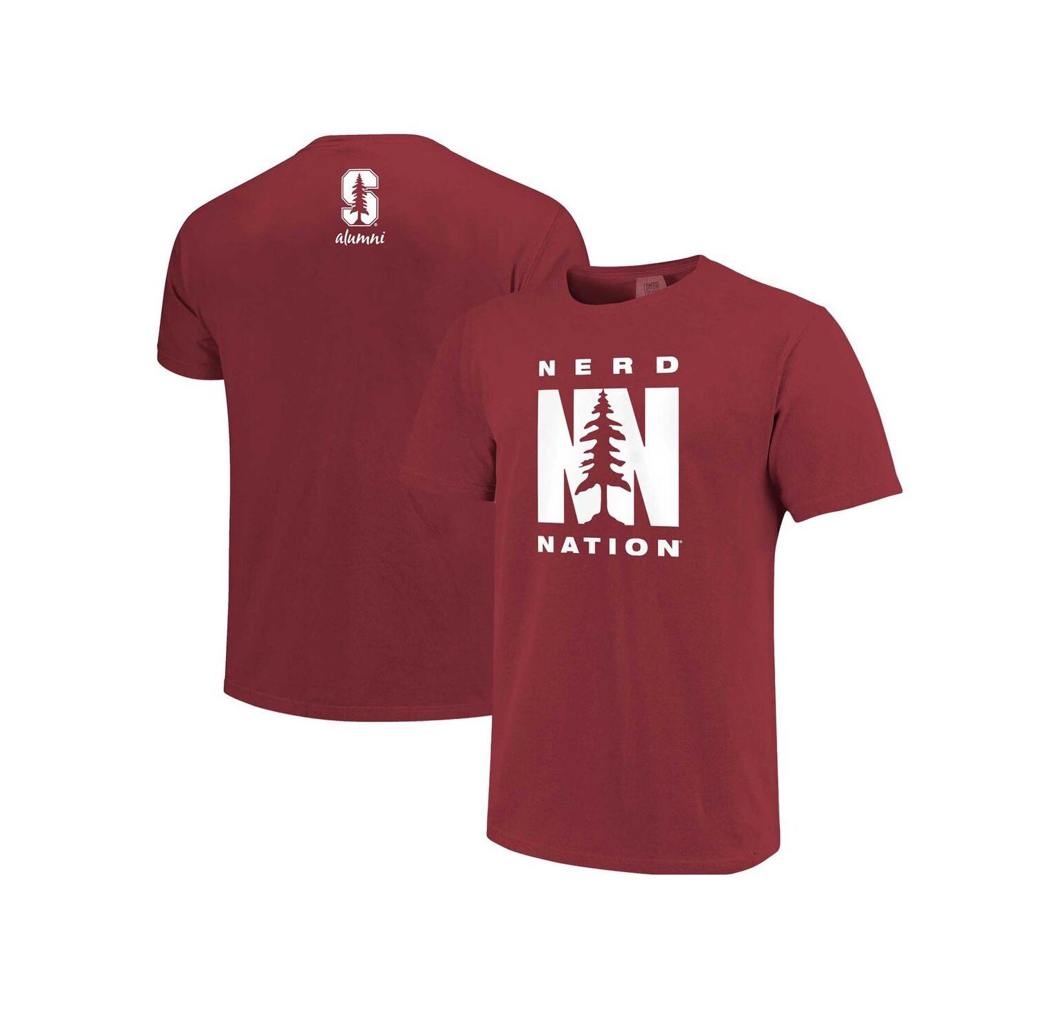 Men's Cardinal Stanford Cardinal Nerd Nation Comfort Color T-shirt