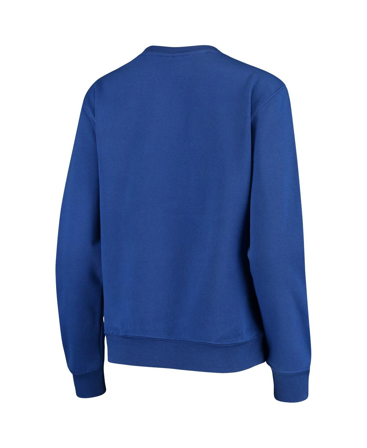Women's ColosseumKansas Jayhawks Campanile Pullover Sweatshirt - Royal
