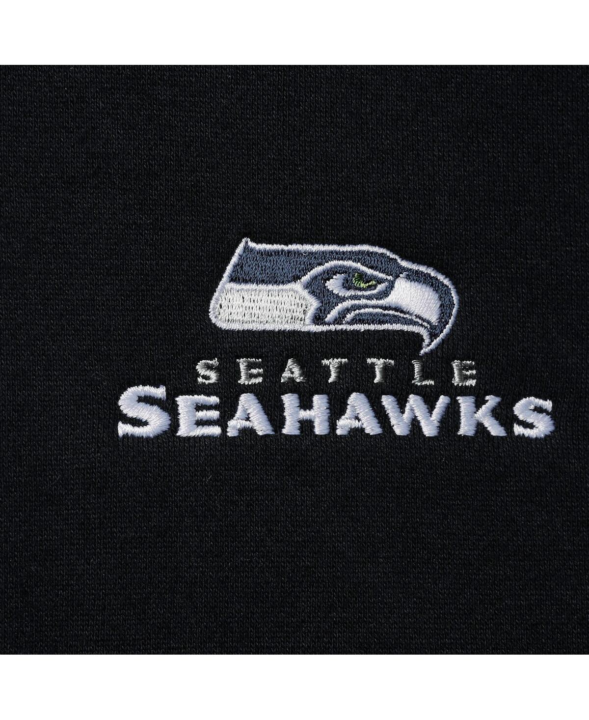 Shop Dunbrooke Men's  Navy Seattle Seahawks Craftsman Thermal-lined Full-zip Hoodie