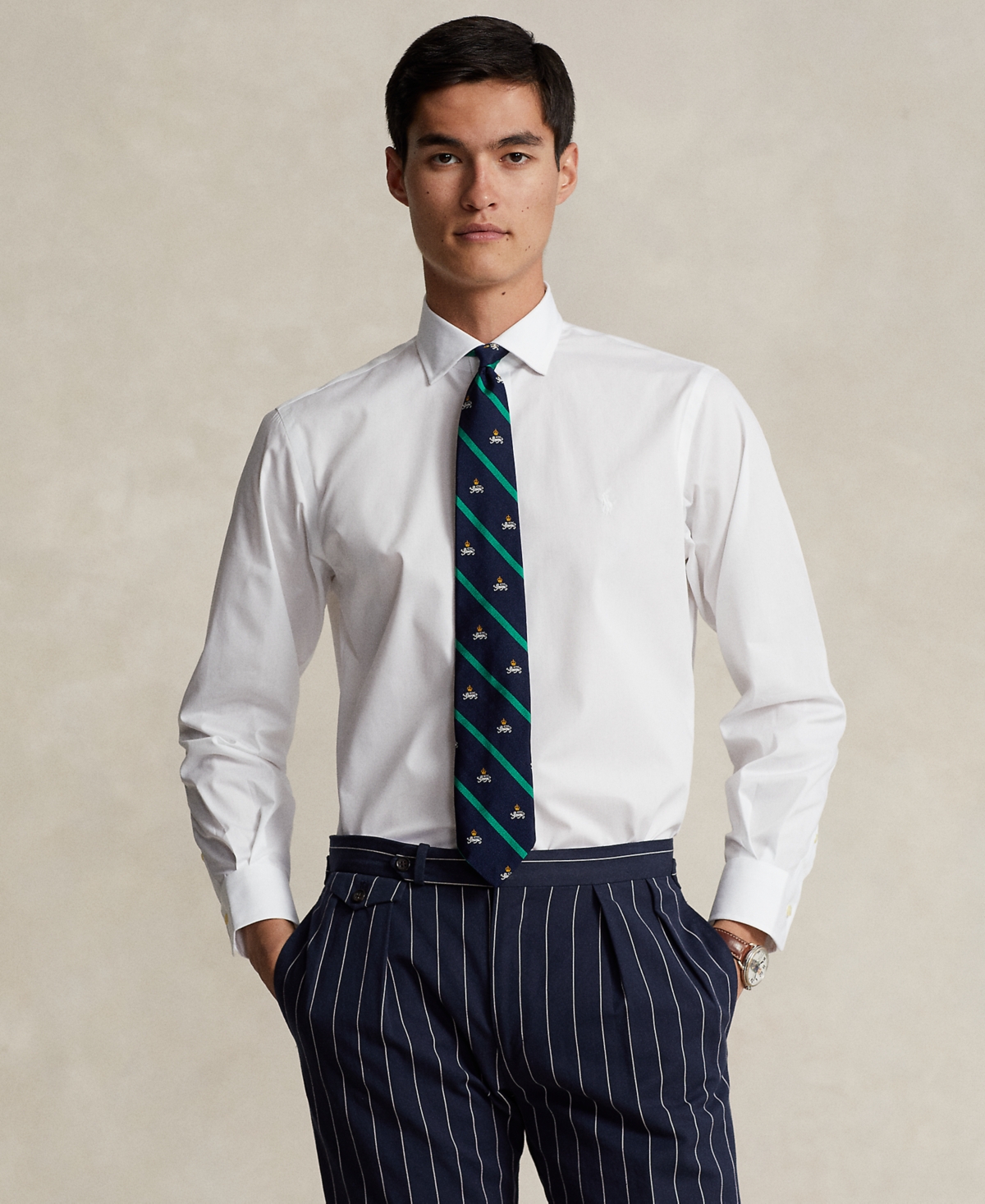 Polo Ralph Lauren Men's Purepress Cotton Oxford Shirt -White