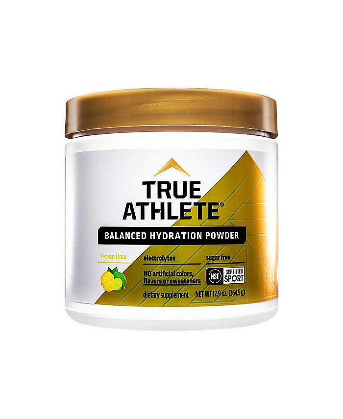 True Athlete Balanced Hydration Powder - NSF Certified - Lemon Lime (12 ...