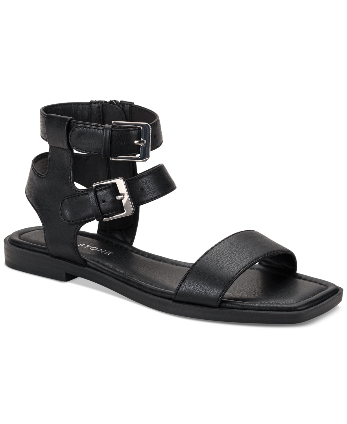 Monaaco Buckled Ankle-Strap Sandals, Created for Macy's - Nude