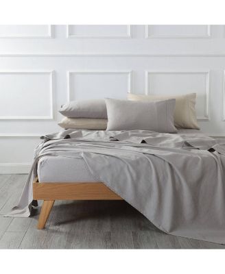 Belgian Flax Linen Cotton 4-Pc. Sheet Set, King