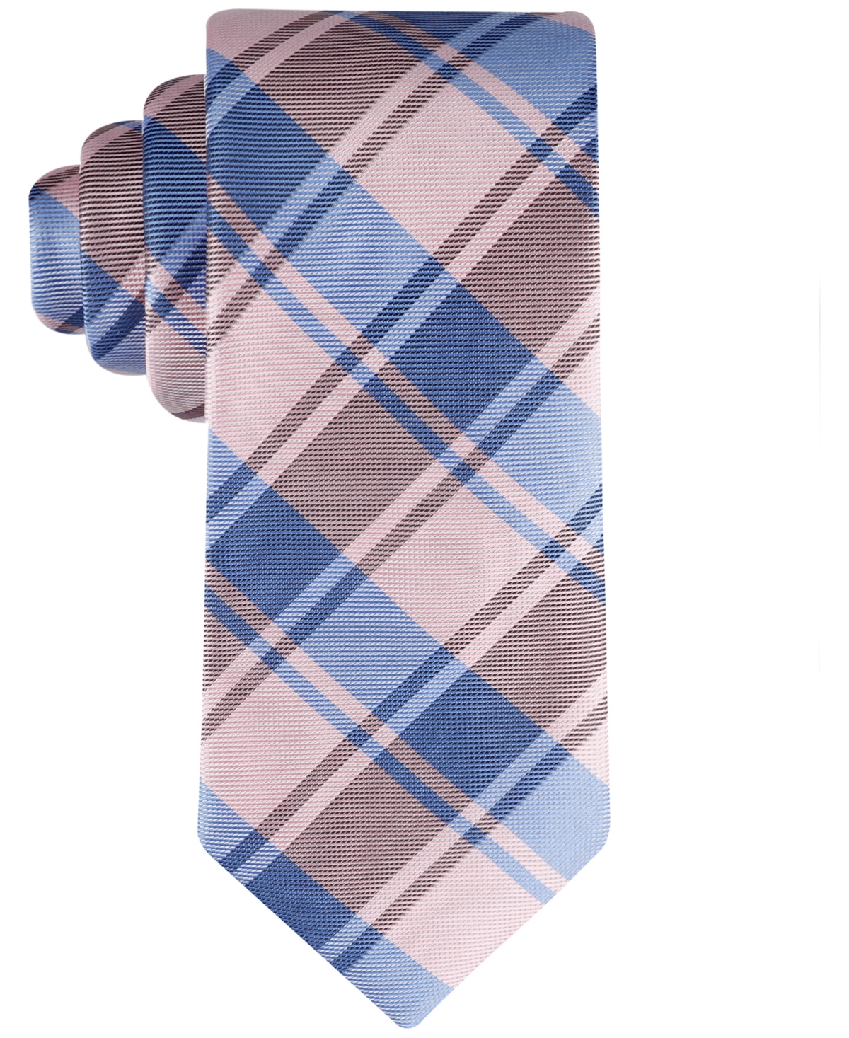 Shop Tommy Hilfiger Men's Toby Plaid Tie In Pink
