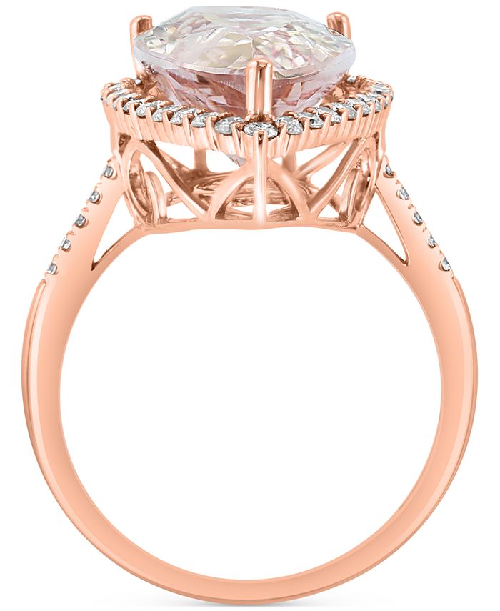EFFY Collection EFFY® Morganite (6-5/8 ct. t.w.) & Diamond (1/2 ct. t.w ...