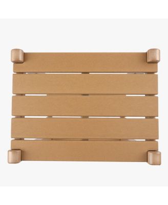 36" Outdoor Adirondack HDPE 2-Tier Patio Side Table