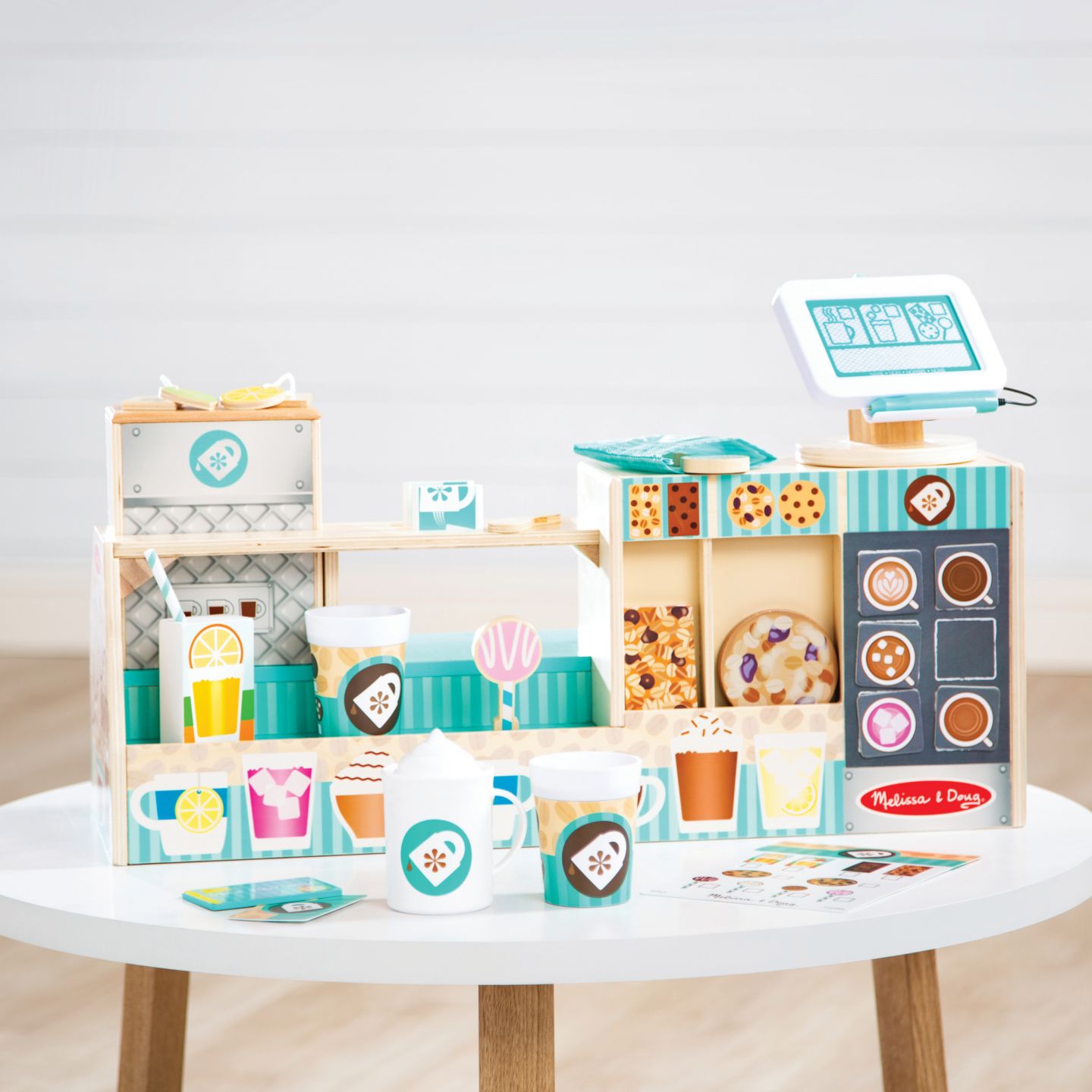 Детские игрушки Melissa and Doug Wooden Cafe Barista Coffee Shop 35 Piece Set — фото 7