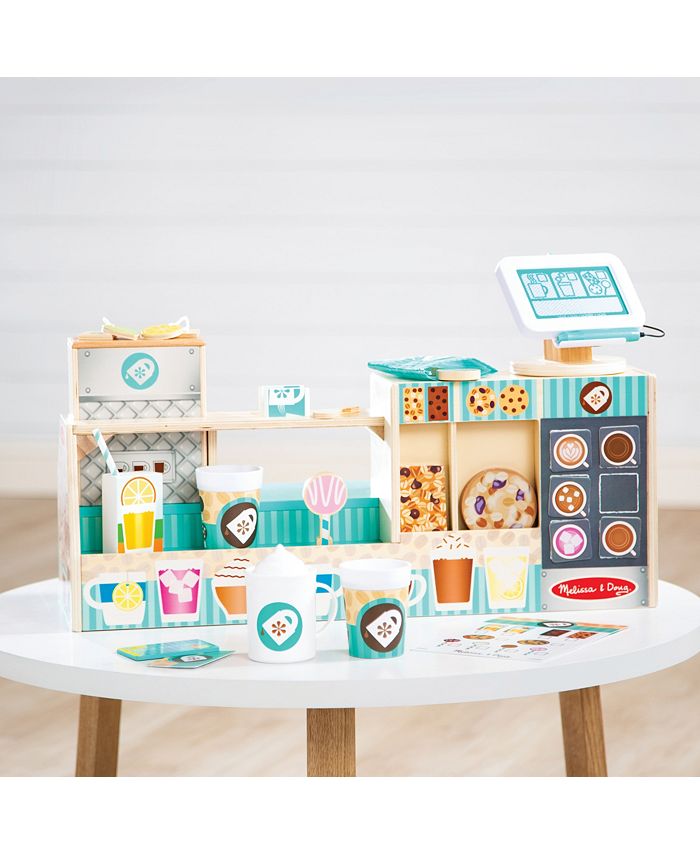 Melissa and Doug Wooden Cafe Barista Coffee Shop 35 Piece Set Macy's
