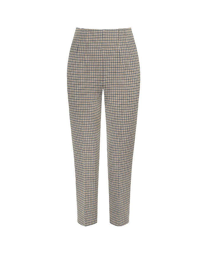 NOCTURNE Women's High-Waisted Plaid Plants - Macy's