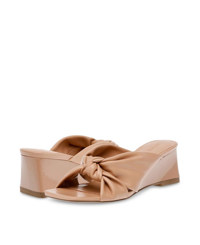 Anne Klein Women's Garth Slip-On Wedge Sandals - Macy's