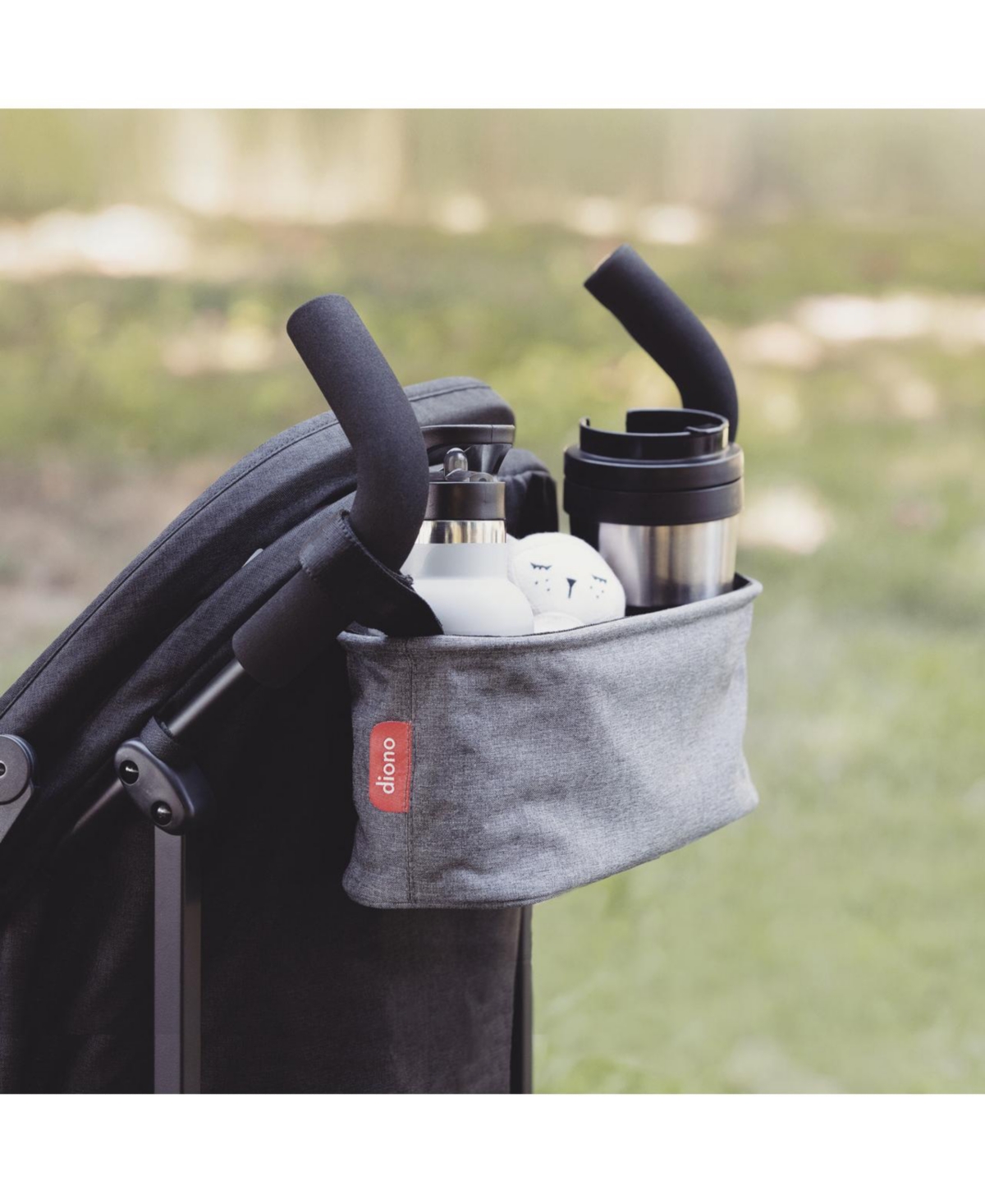 Diono Buggy Buddy Universal Stroller Organizer with Cup Holders, Secure Attachment, Zippered Pockets