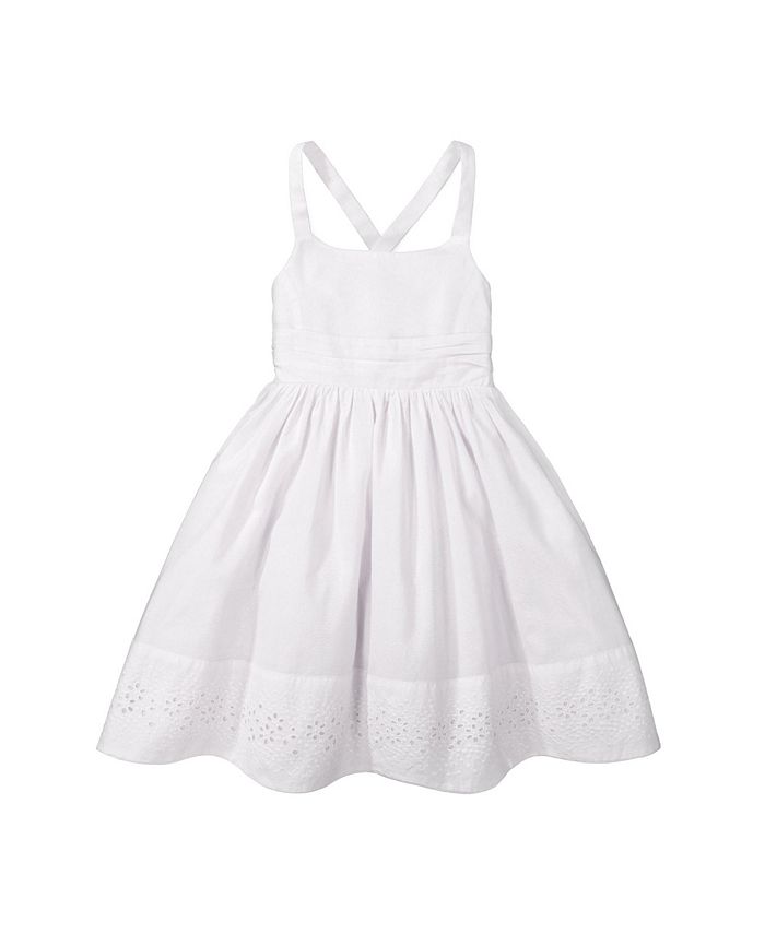 Hope & Henry Girls' Sleeveless Special Occasion Sun Dress with Bow Back ...