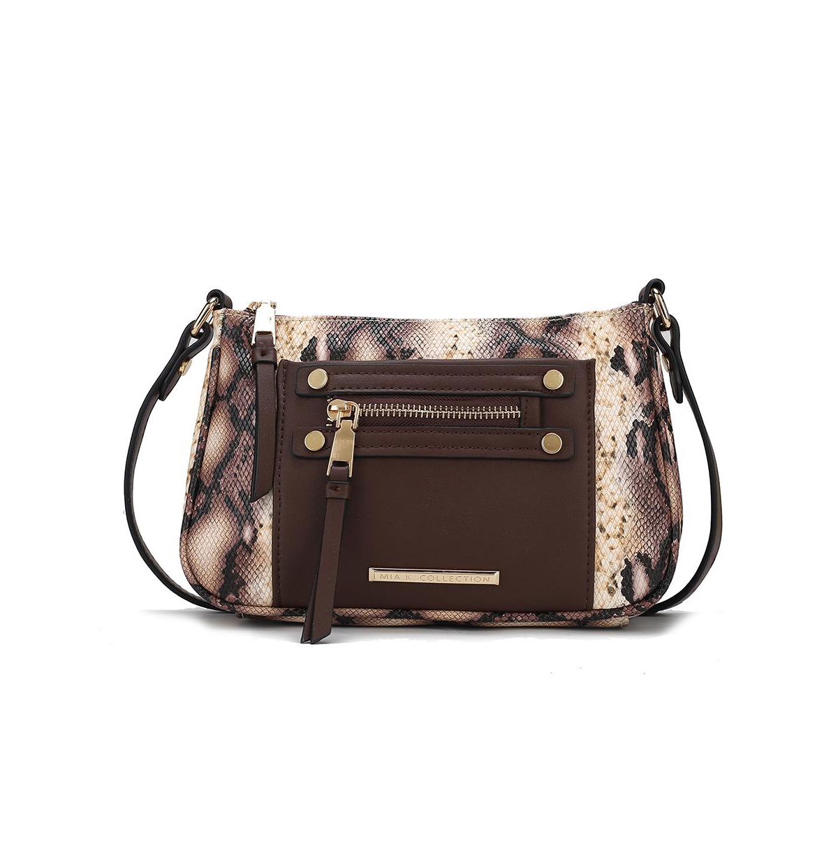 Mkf Collection Essie Snake embossed Cross body Bag by Mia K