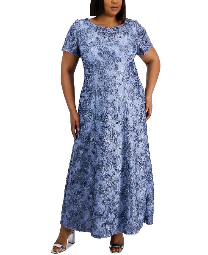 Alex evening rosette gown shop