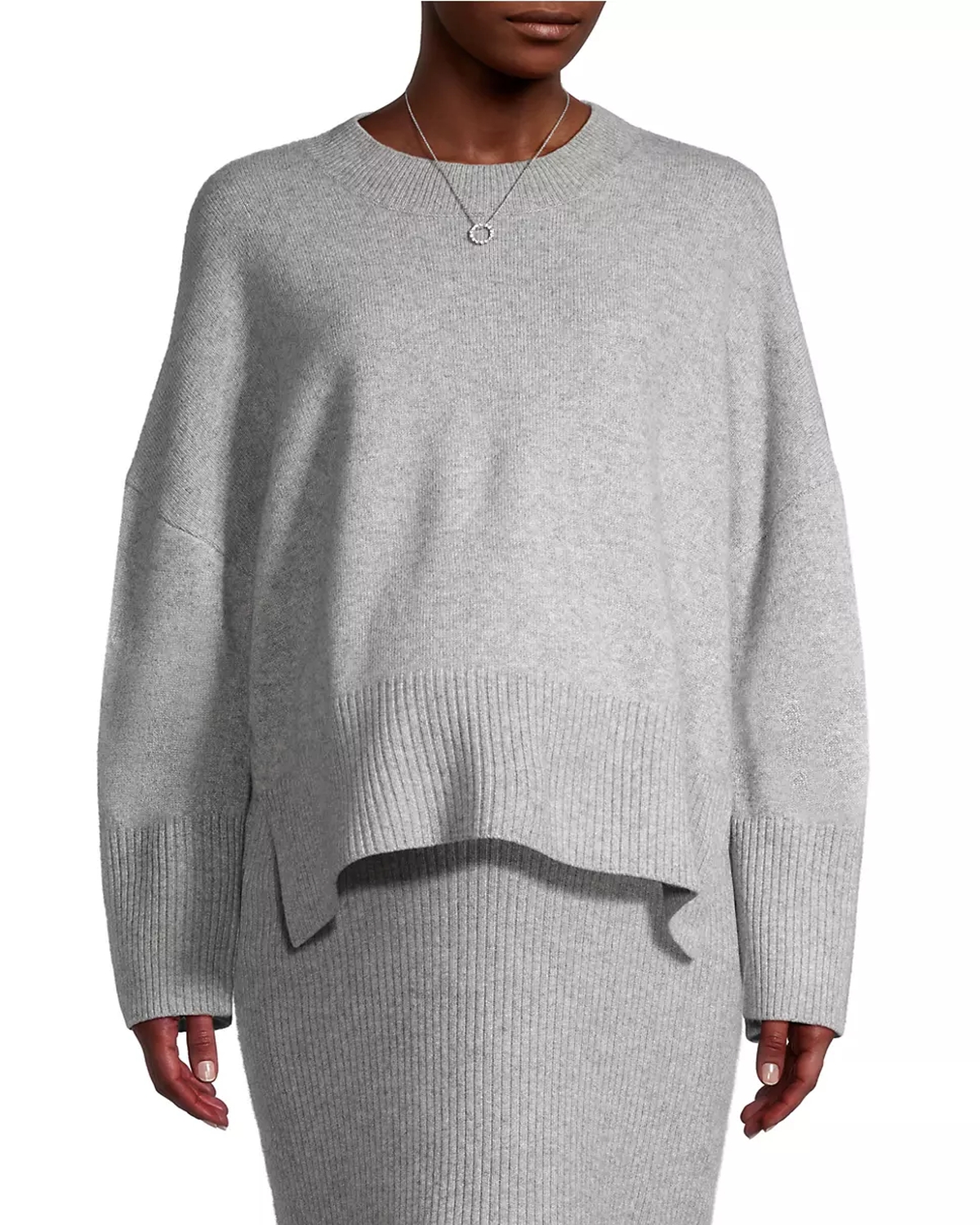 Maternity Knit Sydney Sweater - Grey