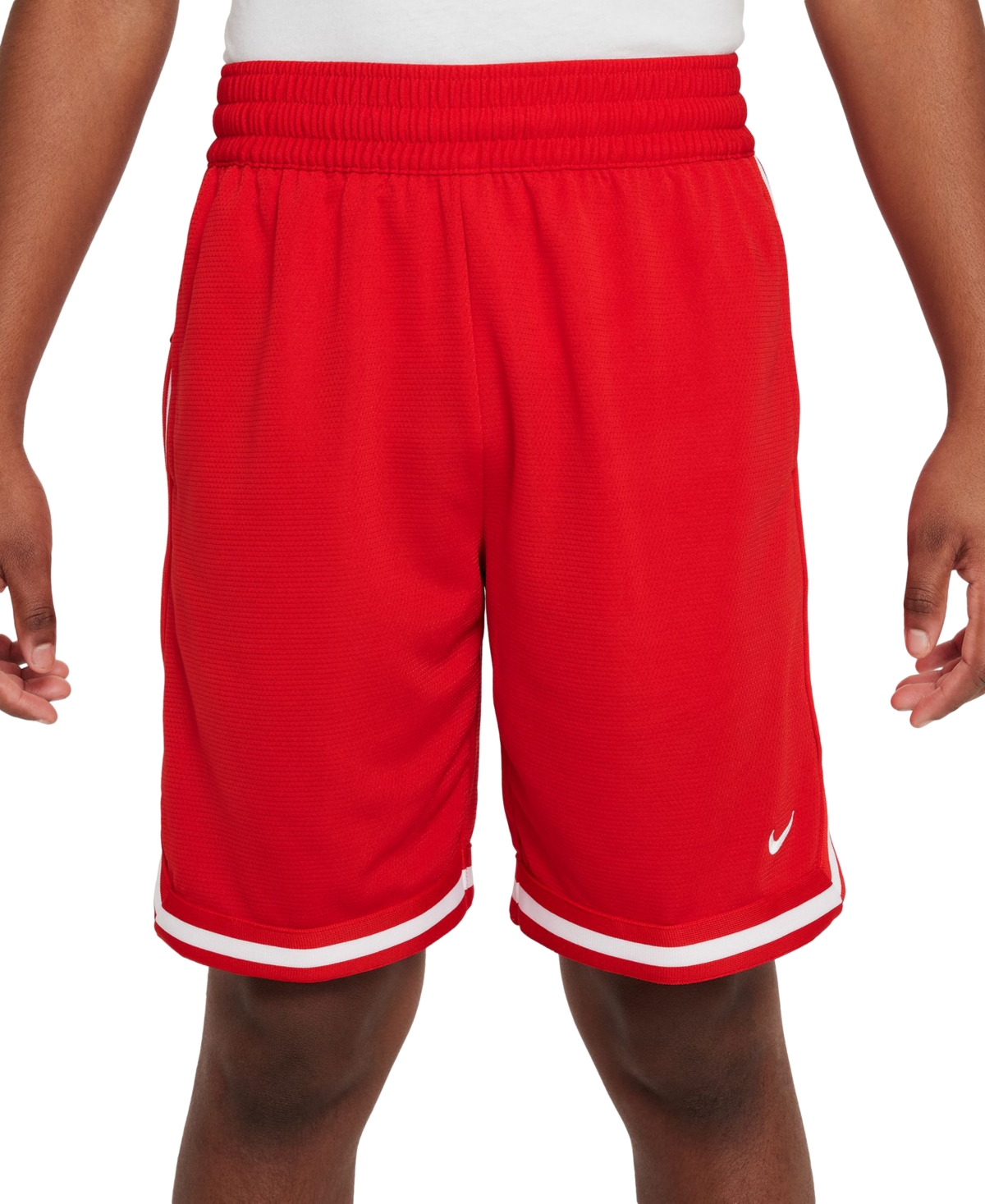 Nike Dri-fit Dna Big Kids' (boys') Basketball Shorts In University Red,white