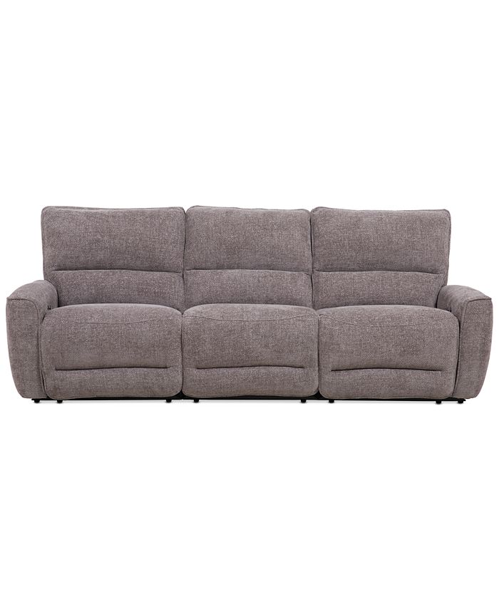 Furniture Deklyn 106" 3Pc. Zero Gravity Fabric Sofa with 3 Power