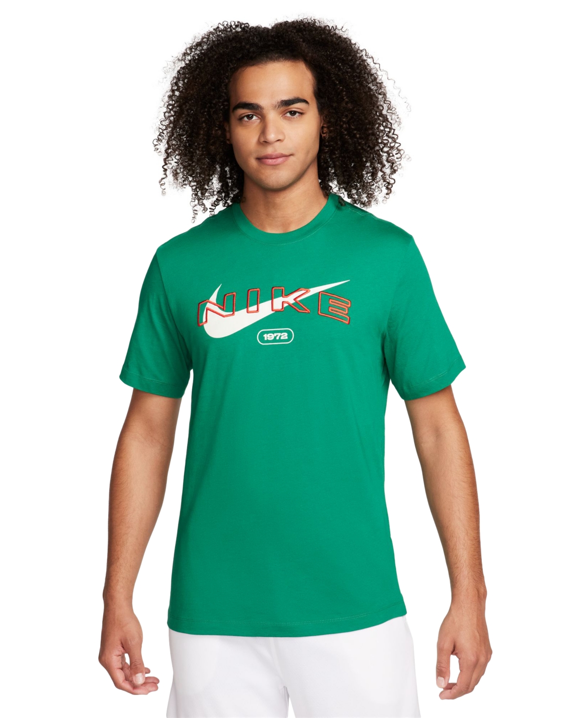 Shop Nike Men's Sportswear Swoosh Logo T-shirt In Malachite