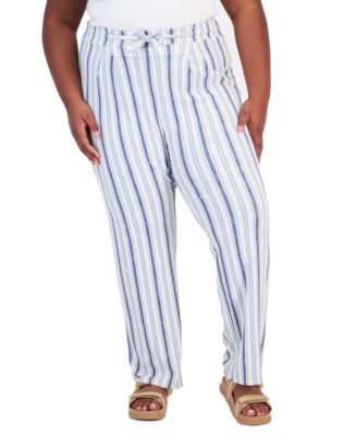 Derek Heart Trendy Plus Size High-Rise Pull-On Flare Pants - Macy's