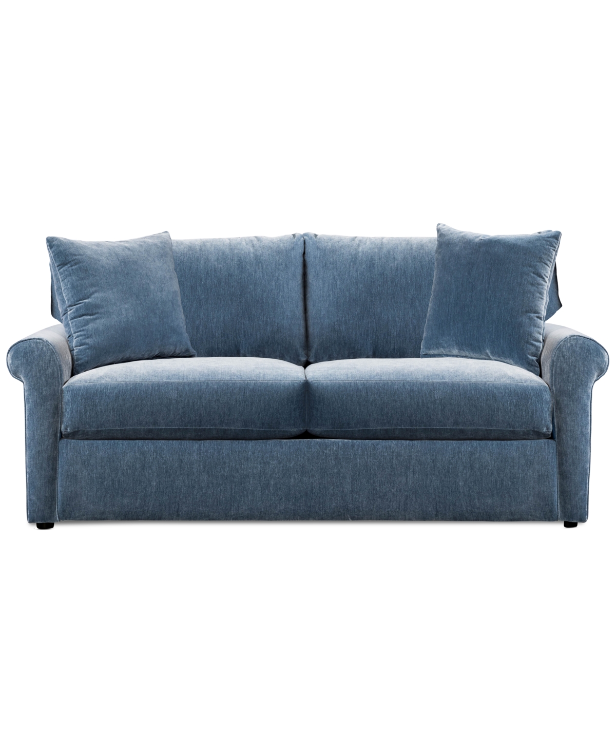 Macy's Closeout! Wrenley 76" Amici Fabric Full Sleeper Sofa, Created For  In Denim