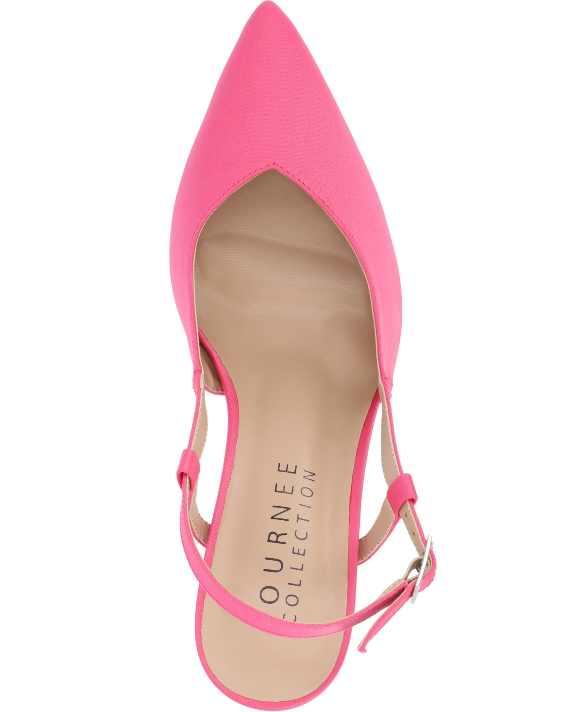 JOURNEE COLLECTION WOMEN'S KNIGHTLY SATIN SLINGBACK PUMPS 