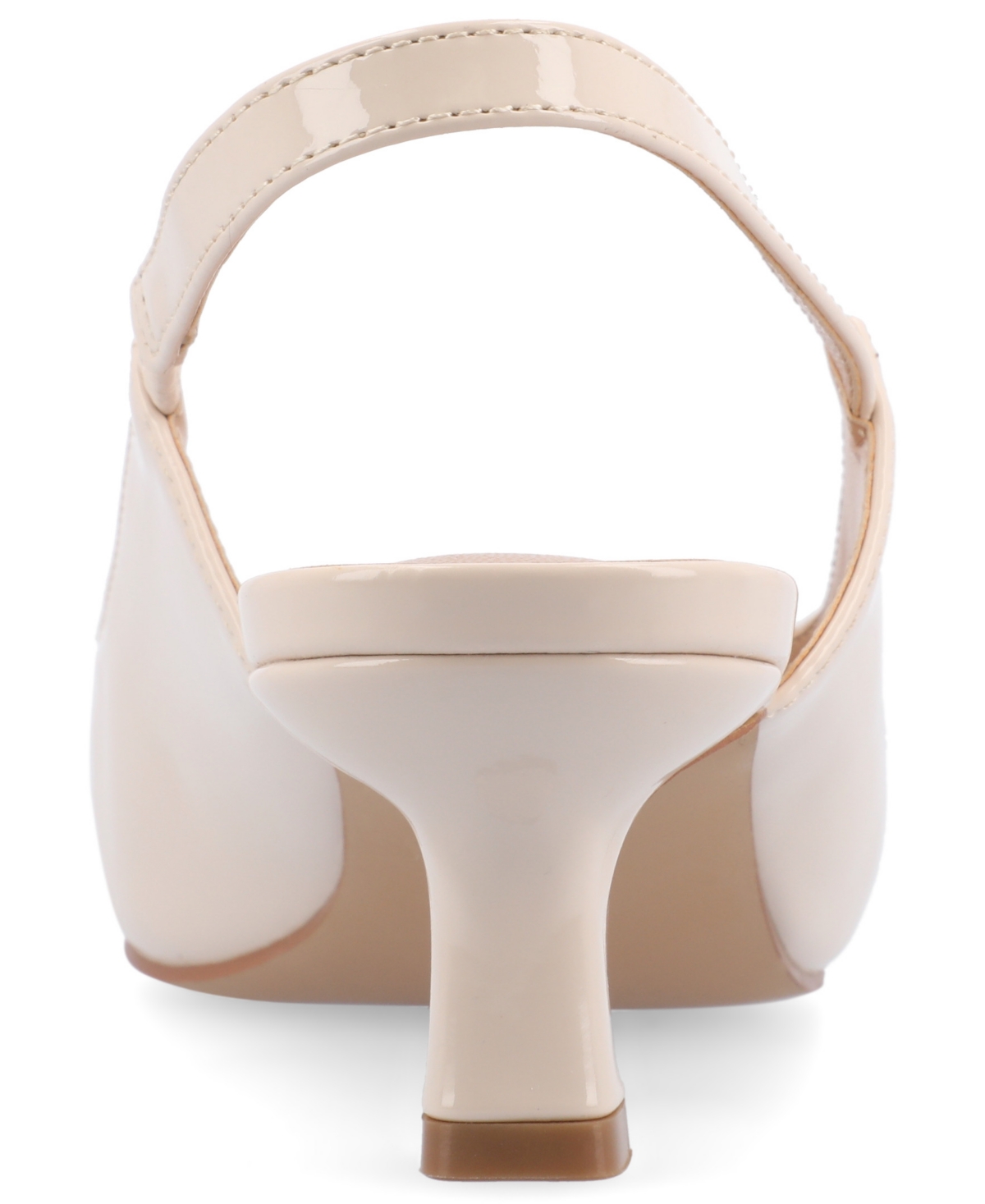 Journee Collection Paulina Slingback Pump In Nude Patent