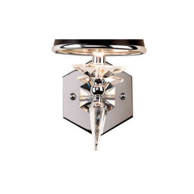 Manhattan Modern Wall Light Sconces Set of 2 Chrome Hardwire 6" Fixture Crystal Black Paper Shade for Bedroom Bathroom Vanity