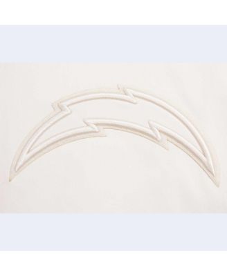 Men's Cream Los Angeles Chargers Neutral Full-Zip Jacket