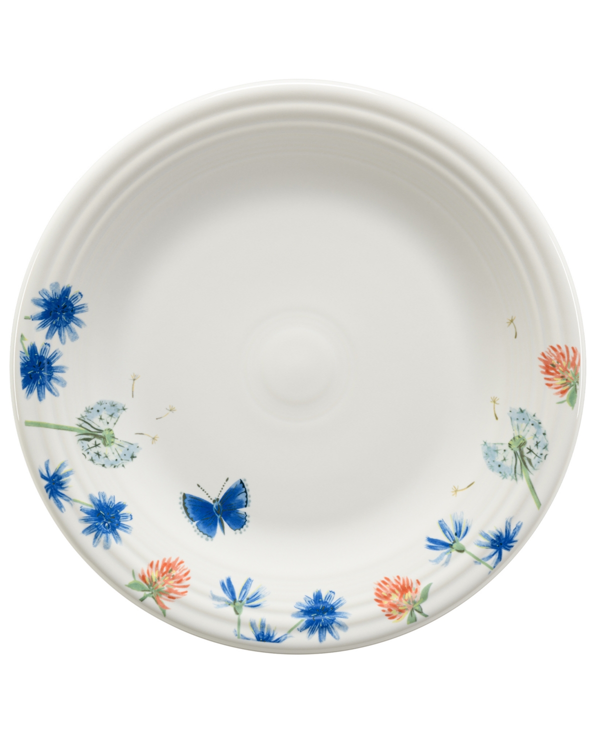 Breezy Floral Dinner Plate - Multi Color Design With Fiesta Colors