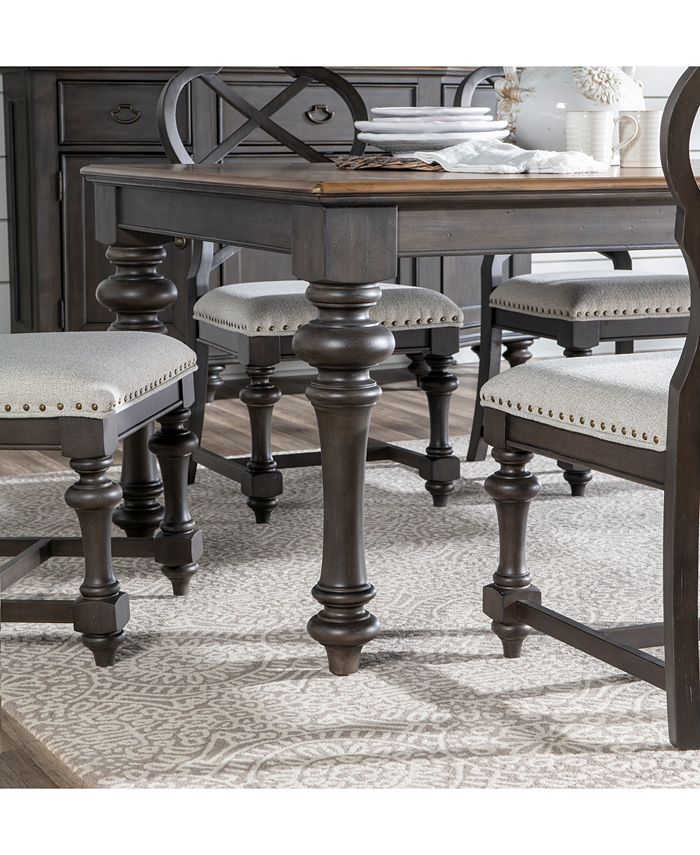 Furniture Mandeville 7pc Dining Set (Rectangular Table + 6 XBack