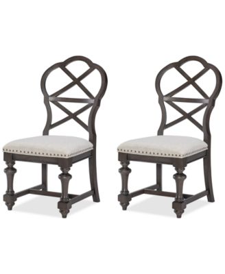 Furniture - Mandeville 2 Pc. X-Back Chair Set