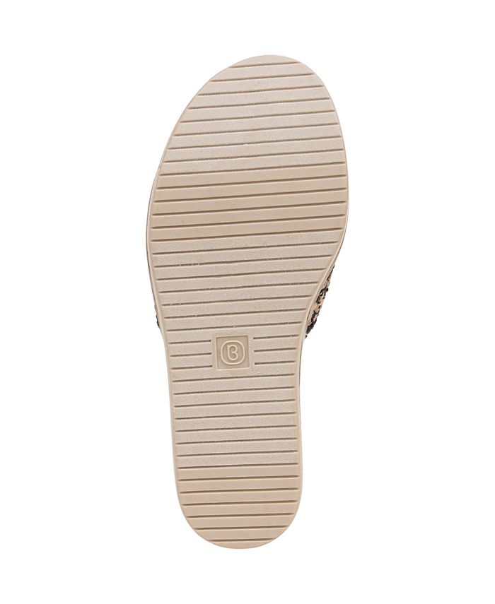 Bzees Runaway Washable Slide Wedge Sandals - Macy's