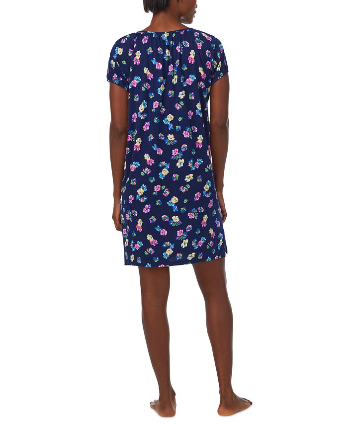 Lauren Ralph Lauren Women's Raglan-Sleeve V-Neck Nightgown - Macy's