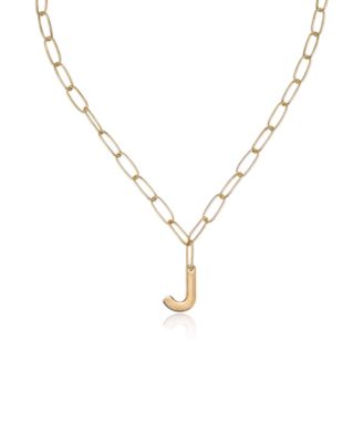 Paperclip Chain Initial Necklace