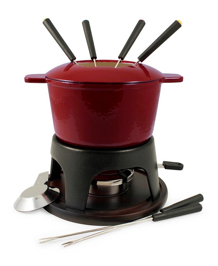 SWISSMAR Sierra 12 Piece Cast Iron Fondue Set Macy's