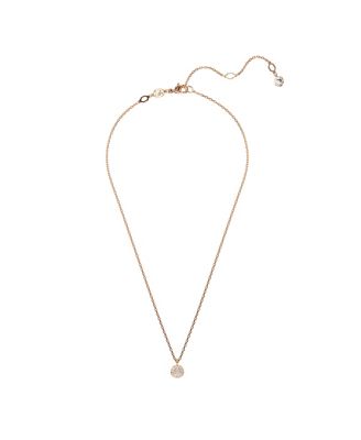 White, Rhodium Plated or Rose-Gold Tone or Gold-Tone Meteora Layered Pendant Necklace