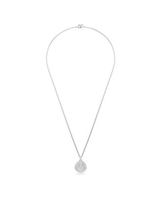 White, Rhodium Plated or Rose-Gold Tone or Gold-Tone Meteora Layered Pendant Necklace