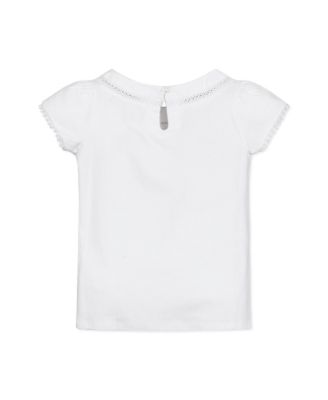 Girls Organic Short Sleeve Knit Top with Tulip Sleeves