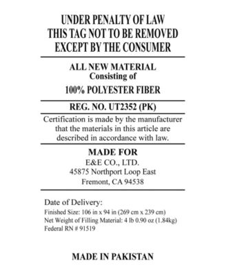 Perry Denim 5-Pc. Comforter Set, King/California King